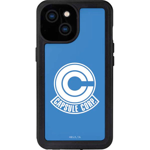 Dragon Ball Z Capsule Corp iPhone 15 Waterproof Case